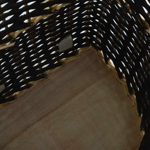 vidaXL Panier à bois avec poignées de transport 50 x 44 x 58 cm Osier naturel