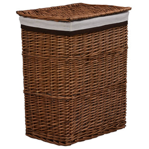 vidaXL Laundry Basket Brown Wicker