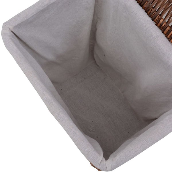 vidaXL Laundry Basket Brown Wicker