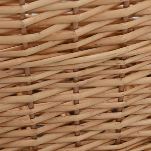 Holzkorb mit Tragegriffen 56x40x28 cm Natur Weide