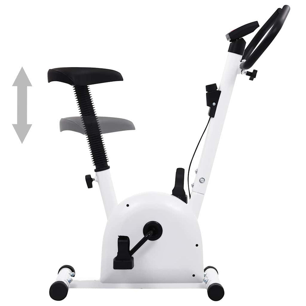 vidaXL Exercise Bike with Belt Drive White