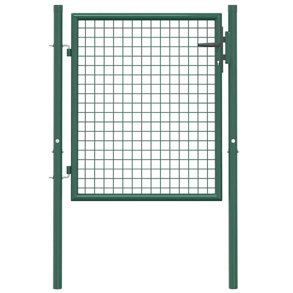 Zauntor Stahl 100x75 cm Grün