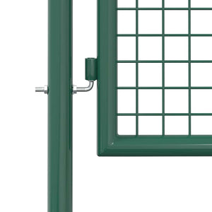 Zauntor Stahl 100x75 cm Grün