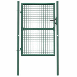 Zauntor Stahl 100x125 cm Grün