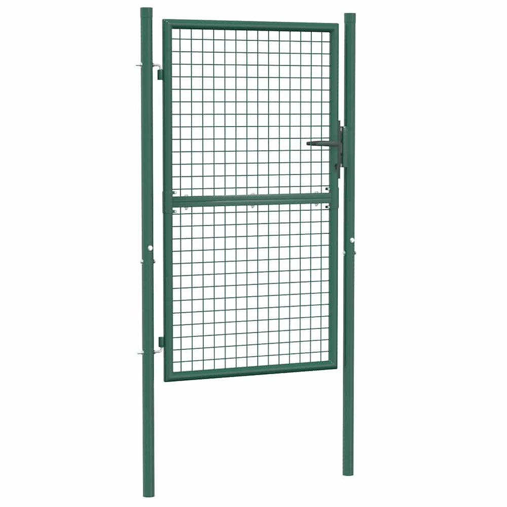 vidaXL Portail de clôture en acier 100x150 cm vert