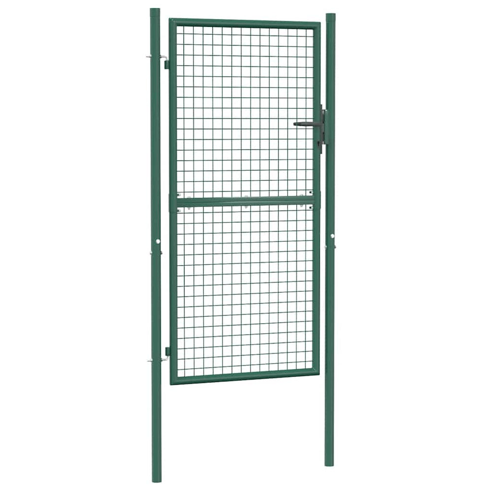vidaXL Portail de clôture en acier 100x175 cm Vert