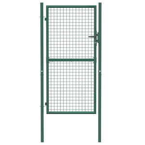 Zauntor Stahl 100x175 cm Grün