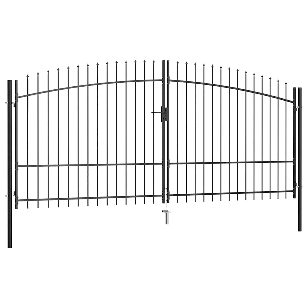vidaXL Portail de jardin à double battant Woerden avec pointes de lance 400 x 224,5 cm