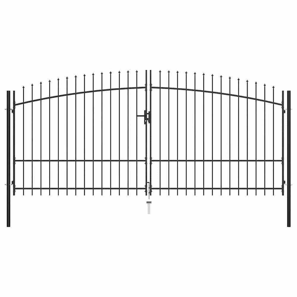 vidaXL Portail de jardin à double battant Woerden avec pointes de lance 400 x 224,5 cm