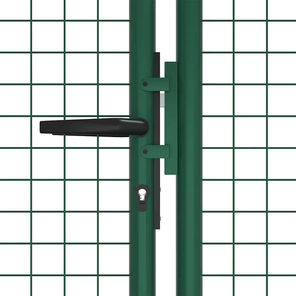 Maschen-Gartentor aus Stahl 400 x 125 cm Grün
