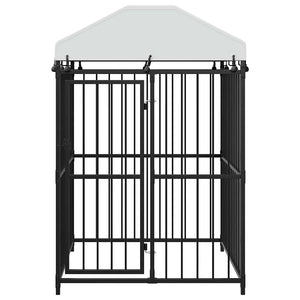 Outdoor-Hundezwinger mit Überdachung 120x120x150 cm