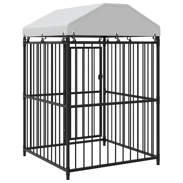 Outdoor-Hundezwinger mit Überdachung 120x120x150 cm