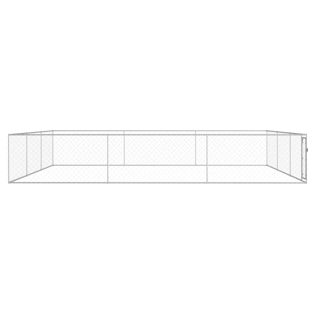 Outdoor-Hundezwinger Verzinkter Stahl 6 x 6 x 1 m