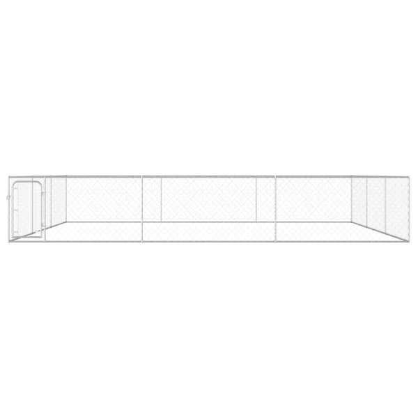 Outdoor-Hundezwinger Verzinkter Stahl 6 x 6 x 1 m