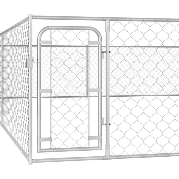 Outdoor-Hundezwinger Verzinkter Stahl 6 x 6 x 1 m