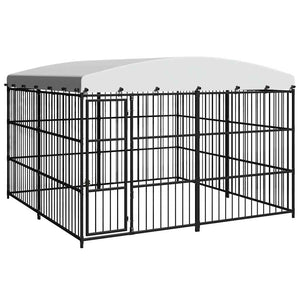 Outdoor-Hundezwinger mit Überdachung 300x300x210 cm