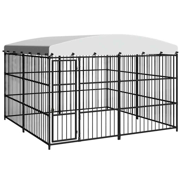 Outdoor-Hundezwinger mit Überdachung 300x300x210 cm