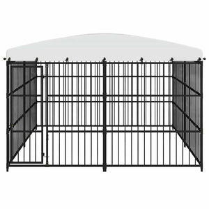 Outdoor-Hundezwinger mit Überdachung 300x300x210 cm