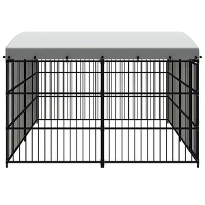 Outdoor-Hundezwinger mit Überdachung 300x300x210 cm