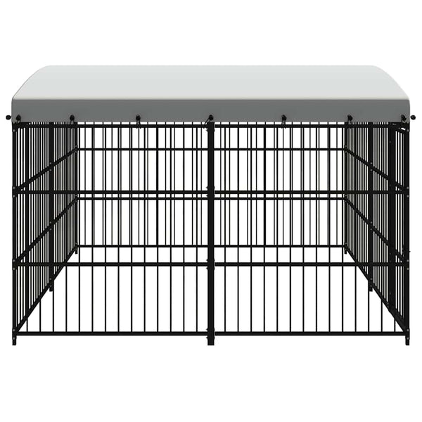 Outdoor-Hundezwinger mit Überdachung 300x300x210 cm