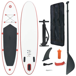 Aufblasbares SUP Board Rot/Weiß