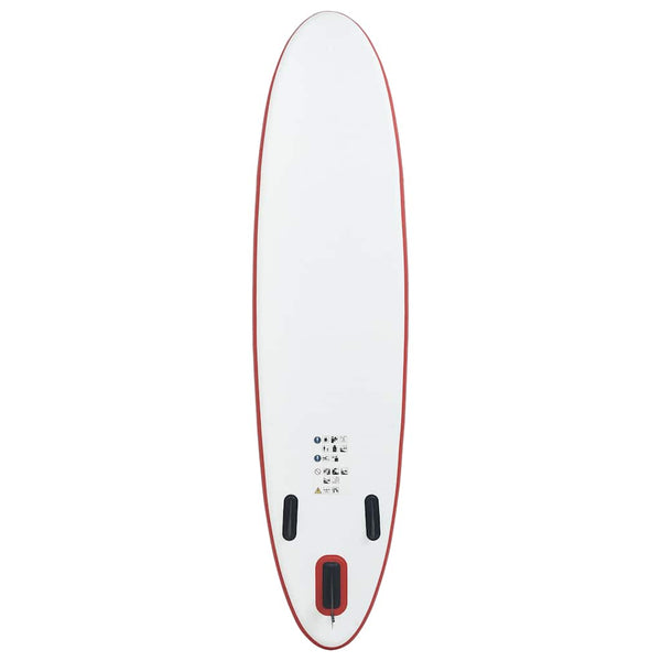 Aufblasbares SUP Board Rot/Weiß