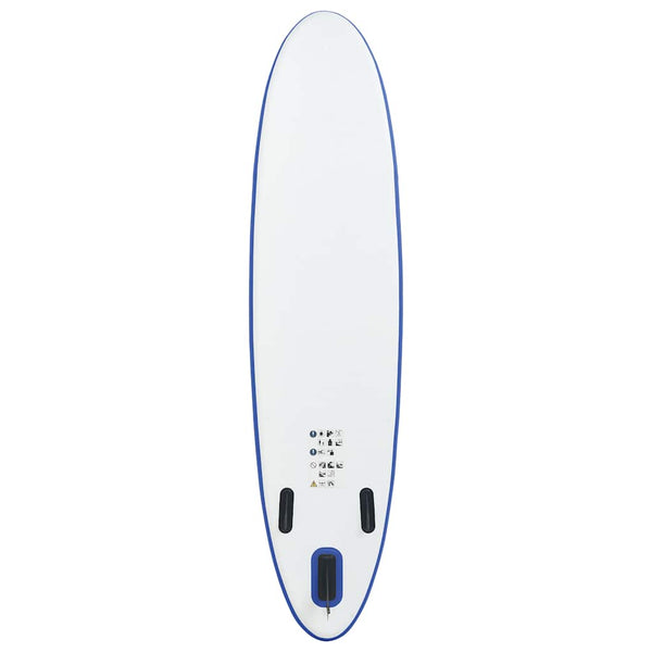Aufblasbares Stand Up Paddle Board Blau/Weiß