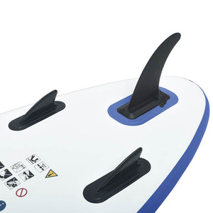 Aufblasbares Stand Up Paddle Board Blau/Weiß