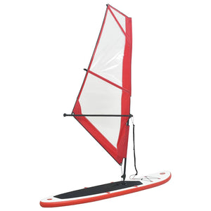 Aufblasbares SUP Paddleboard Set Rot-Weiß