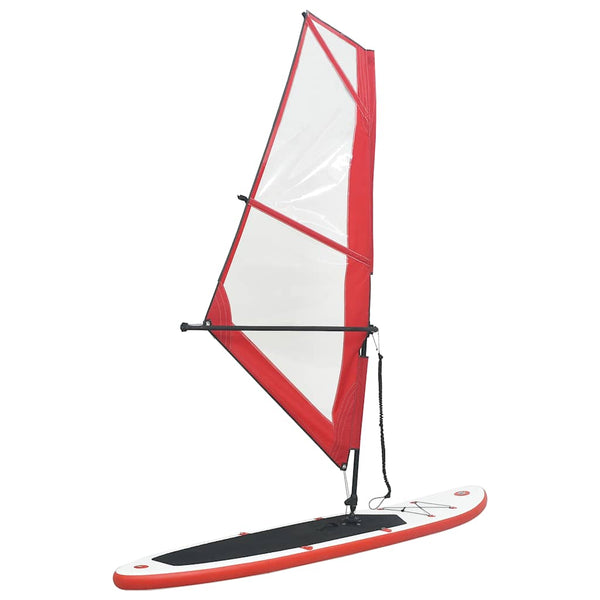 Aufblasbares SUP Paddleboard Set Rot-Weiß
