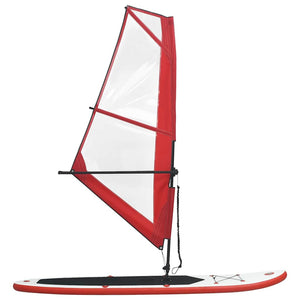 Aufblasbares SUP Paddleboard Set Rot-Weiß