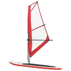 Aufblasbares SUP Paddleboard Set Rot-Weiß
