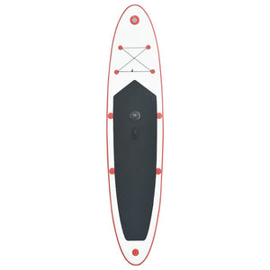 Aufblasbares SUP Paddleboard Set Rot-Weiß