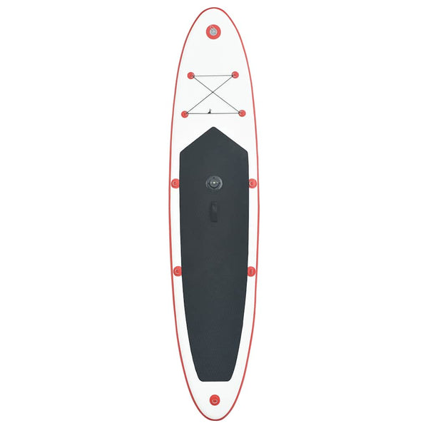 Aufblasbares SUP Paddleboard Set Rot-Weiß