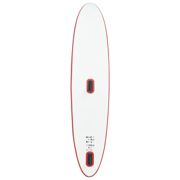Aufblasbares SUP Paddleboard Set Rot-Weiß