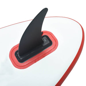 Aufblasbares SUP Paddleboard Set Rot-Weiß