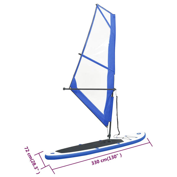 Aufblasbares SUP-Board mit Segel
