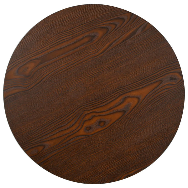 vidaXL Table de bistrot marron foncé 50 cm MDF
