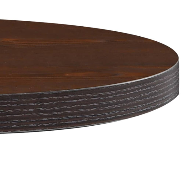 vidaXL Table de bistrot marron foncé 50 cm MDF