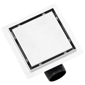 Duschablauf 2-in-1 Flacher und Flieseneinsatz-Deckel 15x15 cm