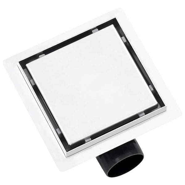Duschablauf 2-in-1 Flacher und Flieseneinsatz-Deckel 15x15 cm