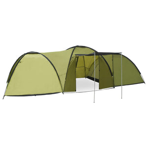 8-Personen-Campingzelt 650x240x190cm Grün