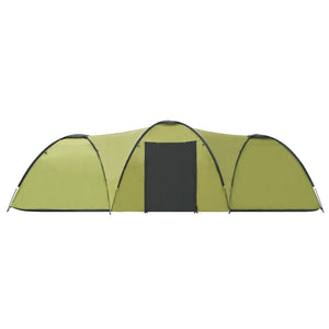 8-Personen-Campingzelt 650x240x190cm Grün