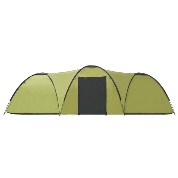 8-Personen-Campingzelt 650x240x190cm Grün