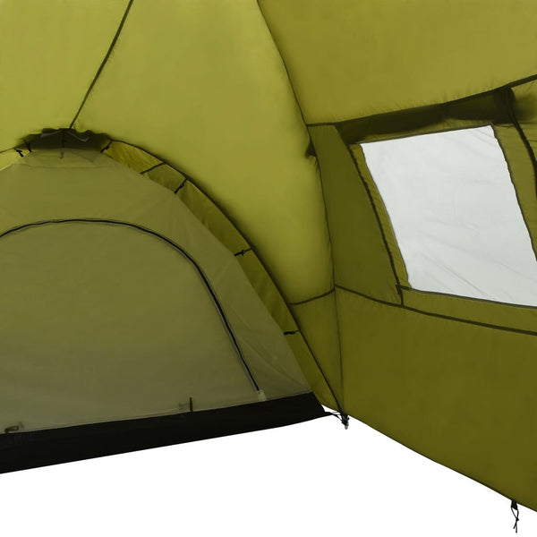 8-Personen-Campingzelt 650x240x190cm Grün