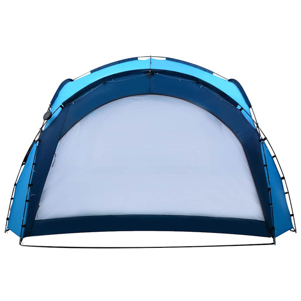 Blaues Partyzelt mit LED & Moskitonetz 3,6x3,6m