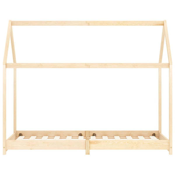 Kinder-Bettgestell Massivholz Kiefer 90 x 200 cm