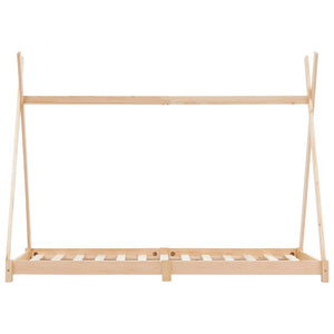 Kinder-Bettgestell Massivholz Kiefer 80 x 160 cm