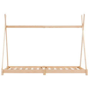 Kinder-Bettgestell Massivholz Kiefer 90 x 200 cm