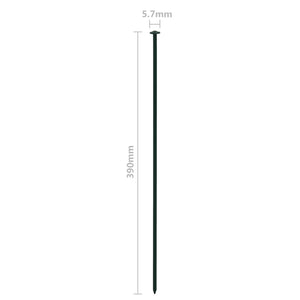 Gartenzaun Set Konvex 77,3x26 cm Grün